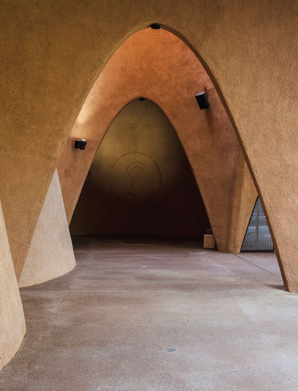 Architectural desert dwelling interior